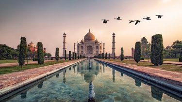 taj mahal landscape