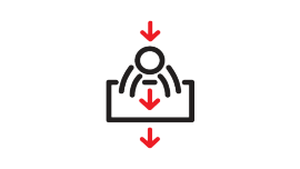 Exhibit safe - enclosed stands icon