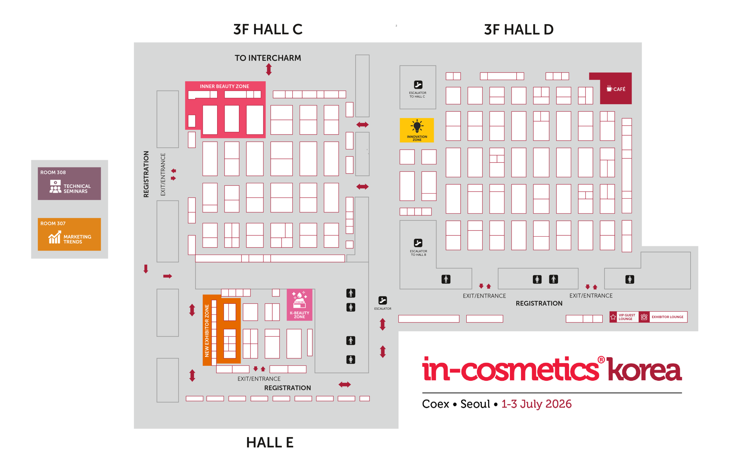 2026 in-cosmetics Korea floorplan