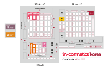 2026 in-cosmetics Korea floorplan